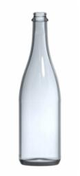 750mL CHAMPAGNE BOTTLES - CLEAR 12/CASE